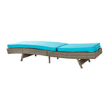 Tristan 78”Long Reclining Chaise Lounge Set with Cushions and Table