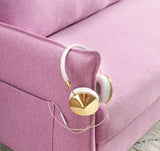 Modern Pink Storage Sofa Multifunctional Folding Living Room Sofa Bed Furniture