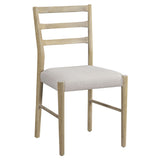 7-Piece Wooden Dining Table Set - Extendable Table with 12” Leaf and 2 Drawers, 6 Dining Chairs with Soft Cushion