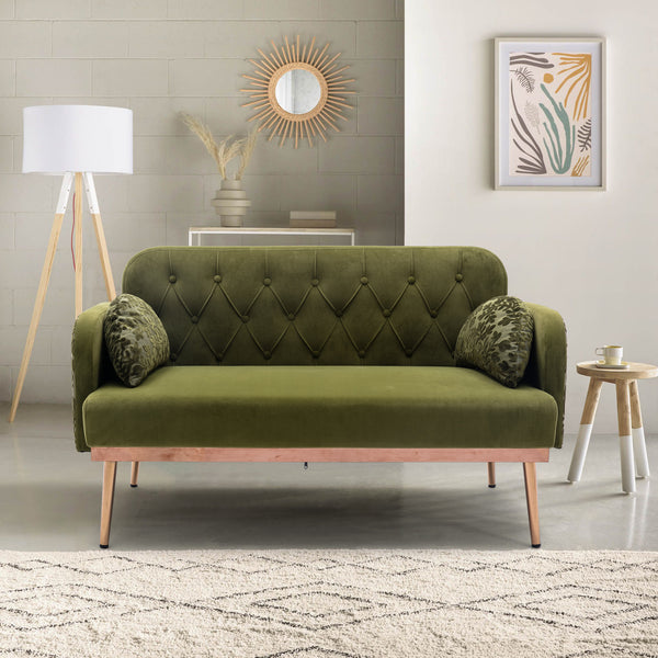 Green Velvet Sofa Loveseat