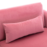 COOLMORE  Velvet  Sofa , Accent sofa .loveseat sofa with  metal  feet