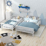 Twin Over Full Bunk Bed with Trundle