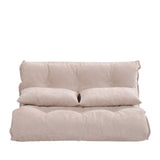 Orisfur. Lazy Sofa Adjustable Folding Futon Sofa Video Gaming Sofa with Two Pillows