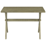 Green Rustic Wood Dining Table