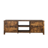 Living room TV stand furniture with 6 storage compartments and 1 shelf cabinet, high-quality particle board
