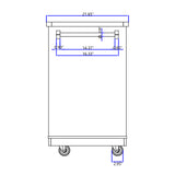 Kitchen Island Cart With 2 Drawers