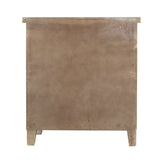 Weathered Wood Cabinet with 1 Drawer and 2 Doors Vintage Accent Storage Chest for Entryway, Living Room