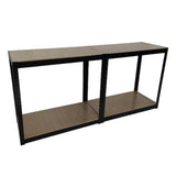 Storage Rack Shelving Unit Storage Shelf Steel Garage Utility Rack 4-Shelf Adjustable Shelves Heavy Duty Display Stand for Books, Kitchenware, Tools Boltless Assembly (Black)