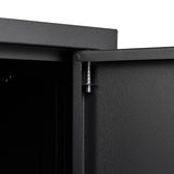 Metal Storage Cabinet with Locking Doors and Adjustable Shelf, Folding Filing Storage Cabinet , Folding Storage Locker Cabinet for Home Office, Garage