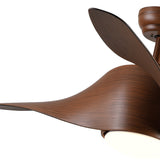 52 In.Intergrated LED Ceiling Fan with Wood Grain Blade