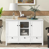 Accent Cabinet Modern Console Table Sideboard for Living Room Dining Room With 2 Doors, 3 Drawers