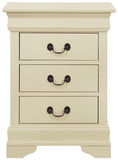 Glory Furniture Louis Phillipe, 3 Drawer Nightstand