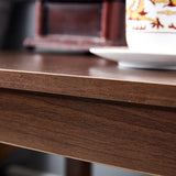 Classic brown Side Table , 2-Tier Small Space End Table ,Modern Night Stand, Sofa table, Side Table with Storage Shelve