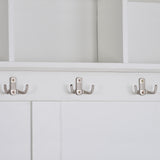 Hall Tree with 4 Hooks and Hinged Lid, Coat Hanger, Entryway Bench, Storage Bench