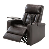 Orisfur. Power Motion Recliner with USB Charging Port and Hidden Arm Storage, Home Theater Seating with 2 Convenient Cup Holders Design ,360° Swivel Tray Table,and Cell Phone Stand