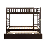 Orisfur. Twin Bunk Beds for Kids with Safety Rail and Movable Trundle bed