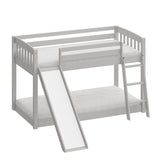 Bunk Bed Twin Over Twin with Slide & Ladder
