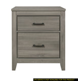 Dark Gray Finish Transitional Look 1pc Nightstand Industrial Rustic Modern Style Bedroom Furniture