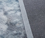 Lily Luxury Chinchilla Faux Fur Rectangular Area Rug