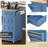 Kitchen cart with mobile kitchen island with storage