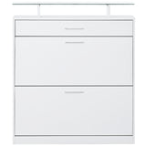 Slim Entryway Organizer with 2 Flip Drawers