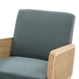 Trachin Rocking Chair with Rattan Arms