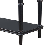 Country Console Table for Hallway Living Room Bedroom with 4 Front Facing Storage Drawers and 1 Shelf