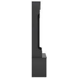 Modern Style Multiple Functions Hallway Coat Rack with Metal Black Hooks