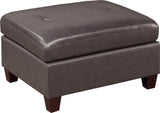Contemporary Genuine Leather Dark Coffee Color
