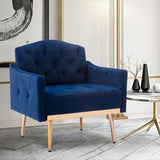 COOLMORE Accent  Chair  ,leisure single sofa  with Rose Golden  feet