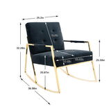COOLMORE Accent  Chair  ,leisure rocking chair   with Stainless steel  feet
