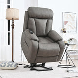 Electric Power Lift Recliner Chair for Elderly, Fabric Recliner Chair for Seniors,
