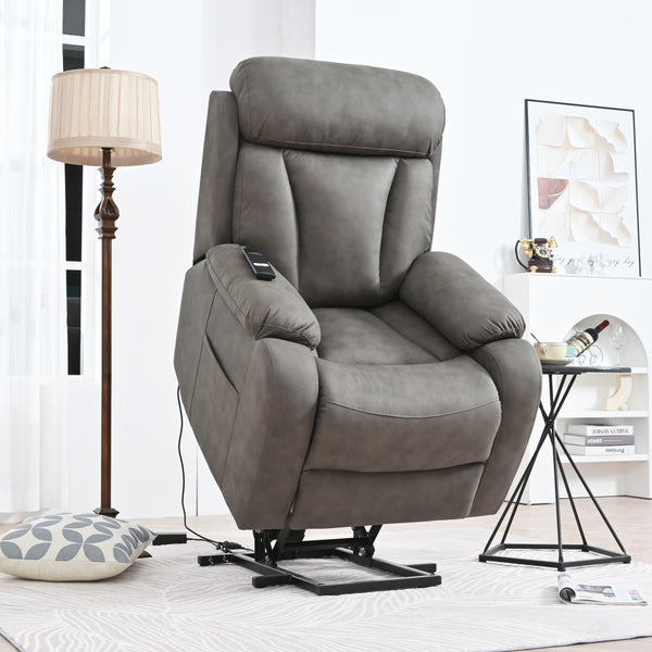 Electric Power Lift Recliner Chair for Elderly, Fabric Recliner Chair for Seniors,