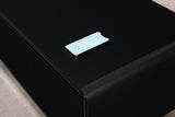 Modern Smart mini Coffee Table with Built in Fridge, Outlet protection,Wireless charging module,Mechanical temperature control,Power socket,USB interface And Ice Water interface.
