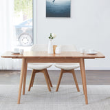 Natural solid oak telescopic table