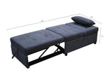 Ottoman Sofa sleeper Dark Grey