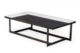 Grey Modern Ceramic & Grey Walnut Coffee Table