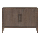 U-Style Storage Cabinet Sideboard Wooden Cabinet with 2 Metal handles and 2 Doors for Hallway, Entryway, Living Room, Bedroom