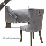 Victorian Dining Chair Button Tufted Armless Chair Upholstered Accent Chair