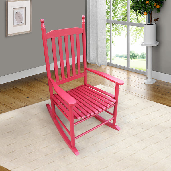 wooden porch rocker chair  Red