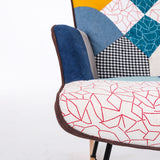 Rocking Chair, Tufted Upholstered Rocking Chair for Nursery, Comfy Wingback Glider Rocker with Safe Solid Wood Base for Living Room Bedroom Balcony