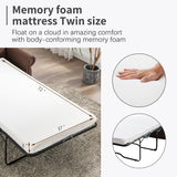 Orisfur Pull Out Sofa Bed  Loveseat Sleeper with Twin Size Memory Mattress for Living Room Spaces