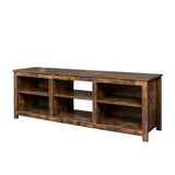 Living room TV stand furniture with 6 storage compartments and 1 shelf cabinet, high-quality particle board