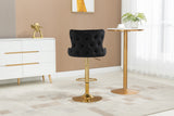 COOLMORE  Bar Stools with Back and Footrest Counter Height bar Chairs