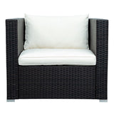 Patio Furniture Sets, 8-Piece Patio Wicker Corner Sofa with Cushions, Ottoman and Coffee Table