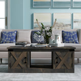 Solid Wood Fully Assembled Barnwood Coffee Table