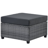 7 Piece Rattan Sectional Seating Group with Cushions, Outdoor Rattan Sofa NEW!