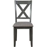 6-Piece Kitchen Dining Table Set Wooden Rectangular Dining Table, 4 Dining Chairs