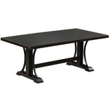 Retro Style Dining Table 78” Wood Rectangular Table, Seats up to 8