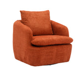 COOLMORE Swivel Barrel Chair, Comfy Round Accent Sofa Chair for Living Room, 360 Degree Swivel Barrel Club Chair, Leisure Arm Chair for Nursery, Hotel, Bedroom, Office, Lounge